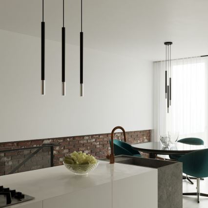 Пендел MOSAIC 3xG9/12W/230V черен/лъскав хром