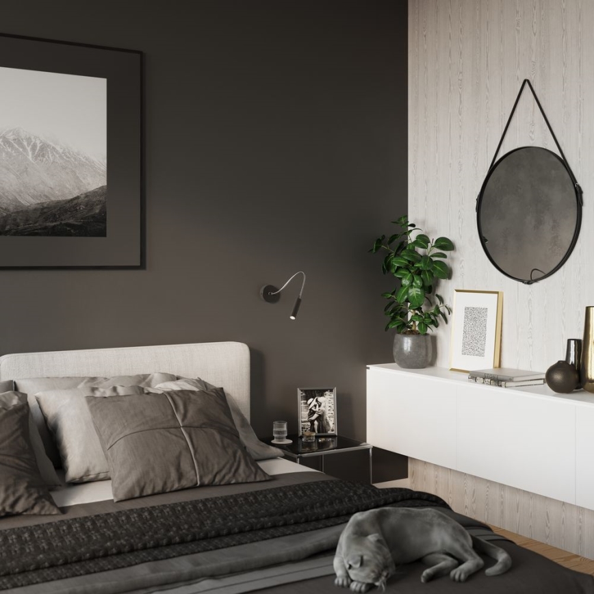 Гъвкав малко лампа AXIL 1xG9/12W/230V черен