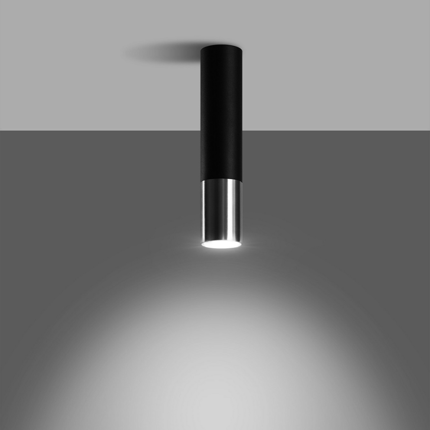 Спот LOOPEZ 1xGU10/10W/230V черен/лъскав хром