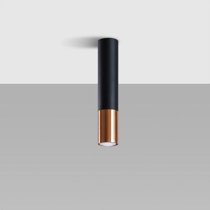 Спот LOOPEZ 1xGU10/10W/230V черен/меден