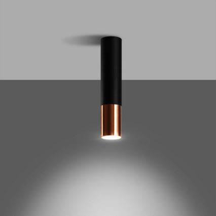 Спот LOOPEZ 1xGU10/10W/230V черен/меден