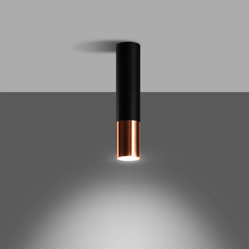 Спот LOOPEZ 1xGU10/10W/230V черен/меден
