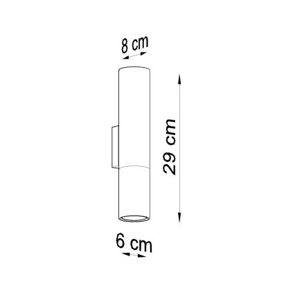 Аплик LOOPEZ 2xGU10/10W/230V черен/златист