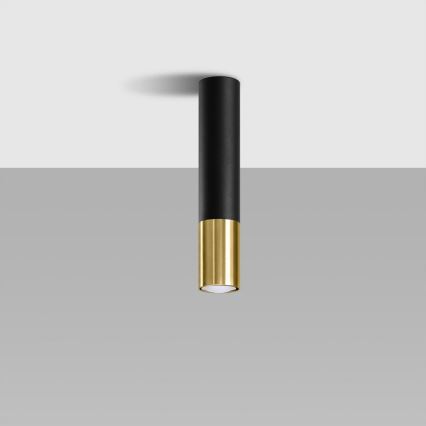 Спот LOOPEZ 1xGU10/10W/230V черен/златист