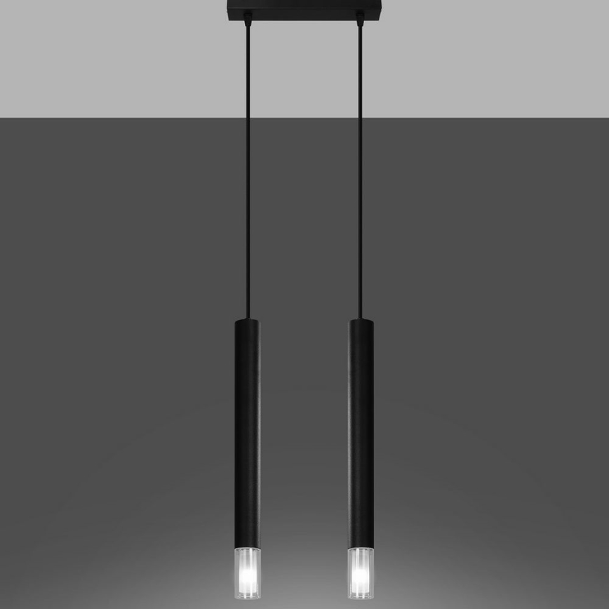 Висящ полилей VIZIER 2xG9/40W/230V черен