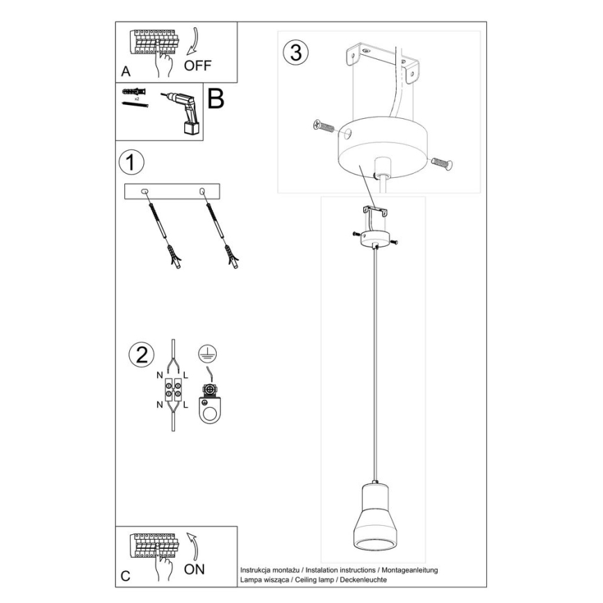 Пендел QUBIC 1xE27/60W/230V бетон/Бреза/бук