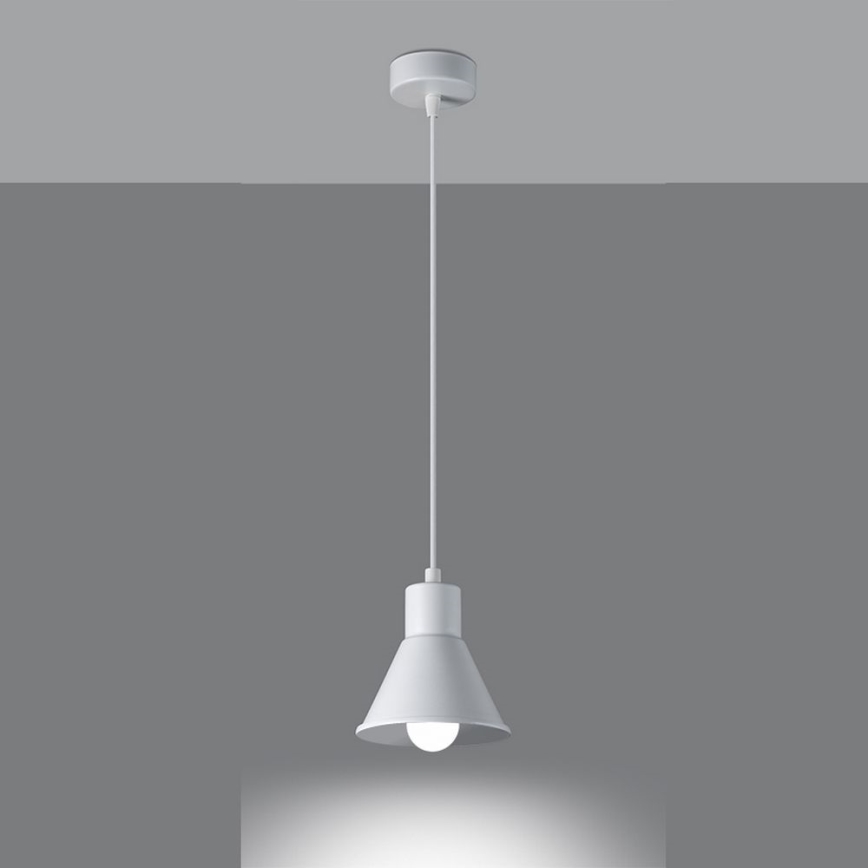 Висящ полилей TALEJA 1xE27/60W/230V бял