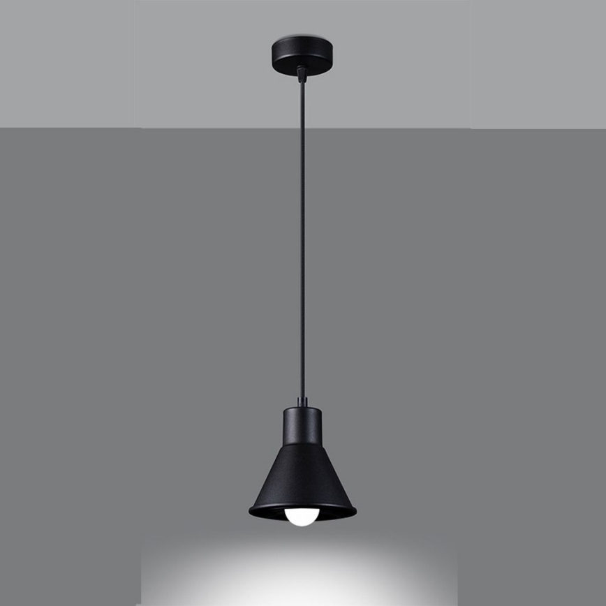 Висящ полилей TALEJA 1xE27/60W/230V черен