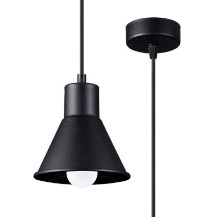 Висящ полилей TALEJA 1xE27/60W/230V черен