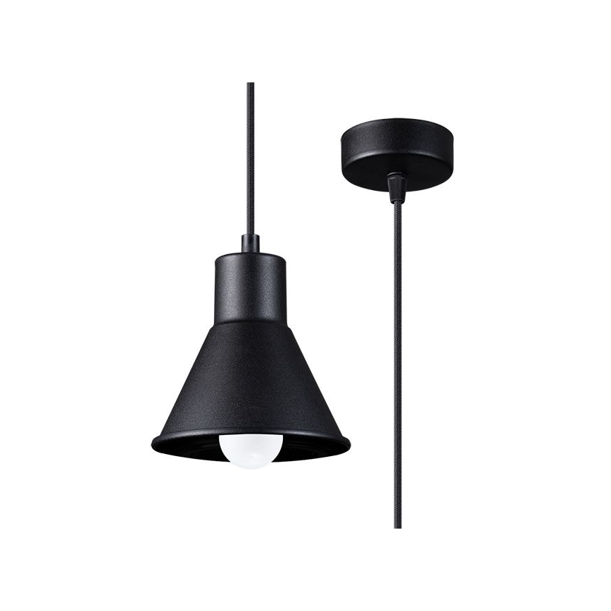 Висящ полилей TALEJA 1xE27/60W/230V черен