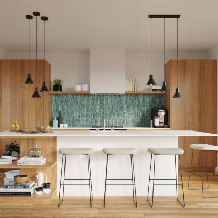 Висящ полилей TALEJA 1xE27/60W/230V черен