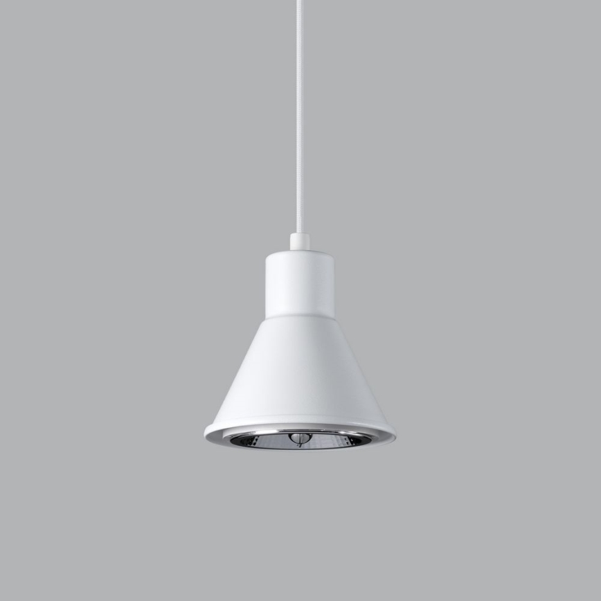 Висящ полилей TAZILA 1xES111/60W/230V бял