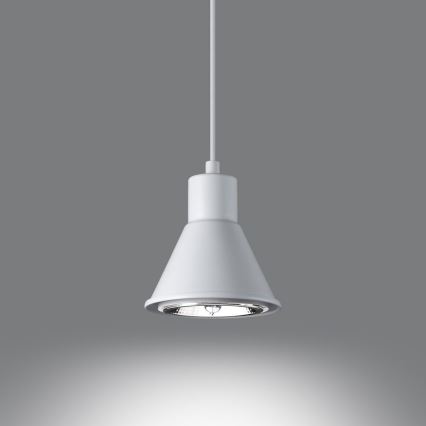 Висящ полилей TAZILA 1xES111/60W/230V бял
