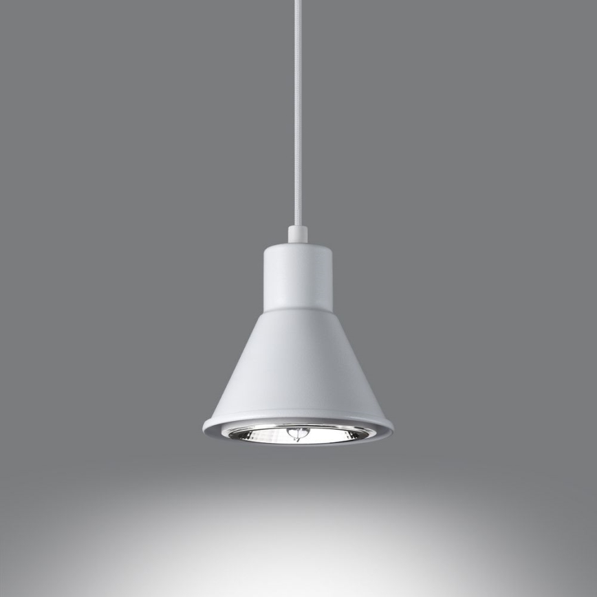Висящ полилей TAZILA 1xES111/60W/230V бял