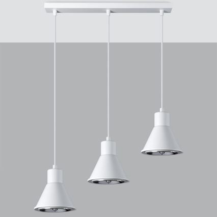 Висящ полилей TAZILA 3xES111/60W/230V бял