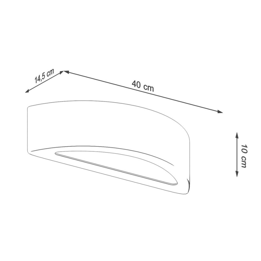 Аплик ATENA 1xE27/60W/230V бетон