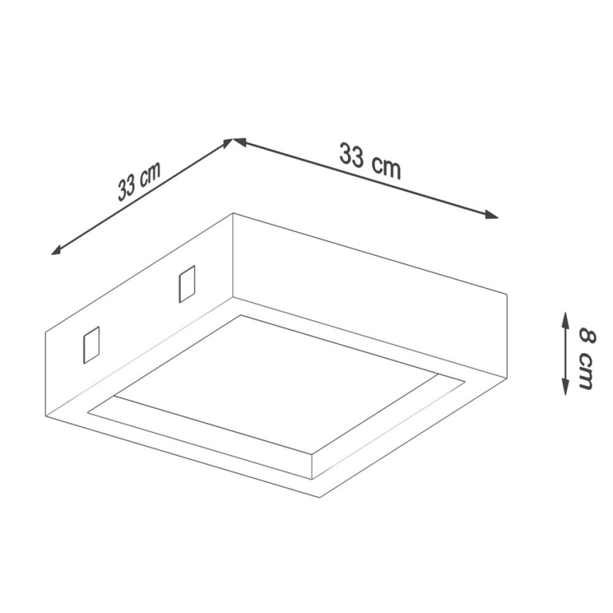 LED Лампа RIZA LED/18W/230V бетон