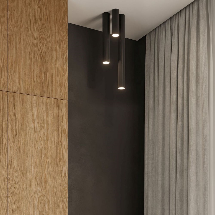 Спот LAGOS 1xGU10/10W/230V 10 см черен