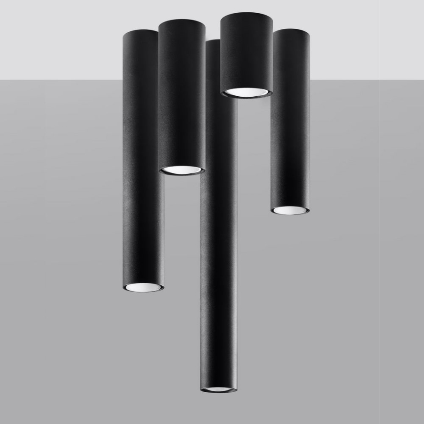 Спот LAGOS 1xGU10/10W/230V 40 см черен