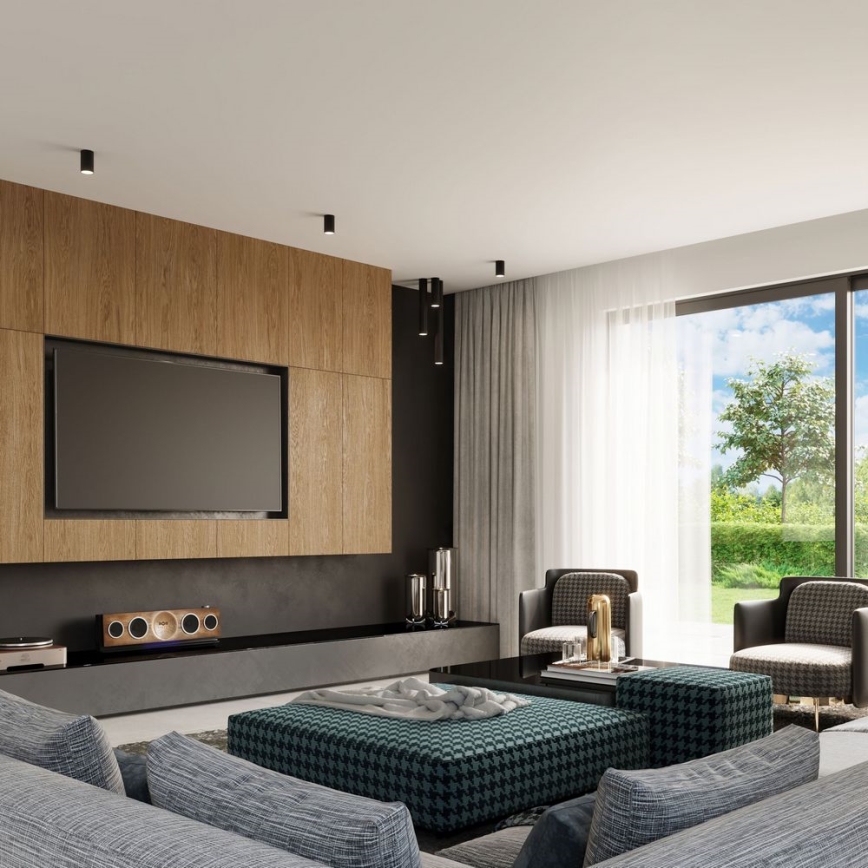 Спот LAGOS 1xGU10/10W/230V 60 см черен