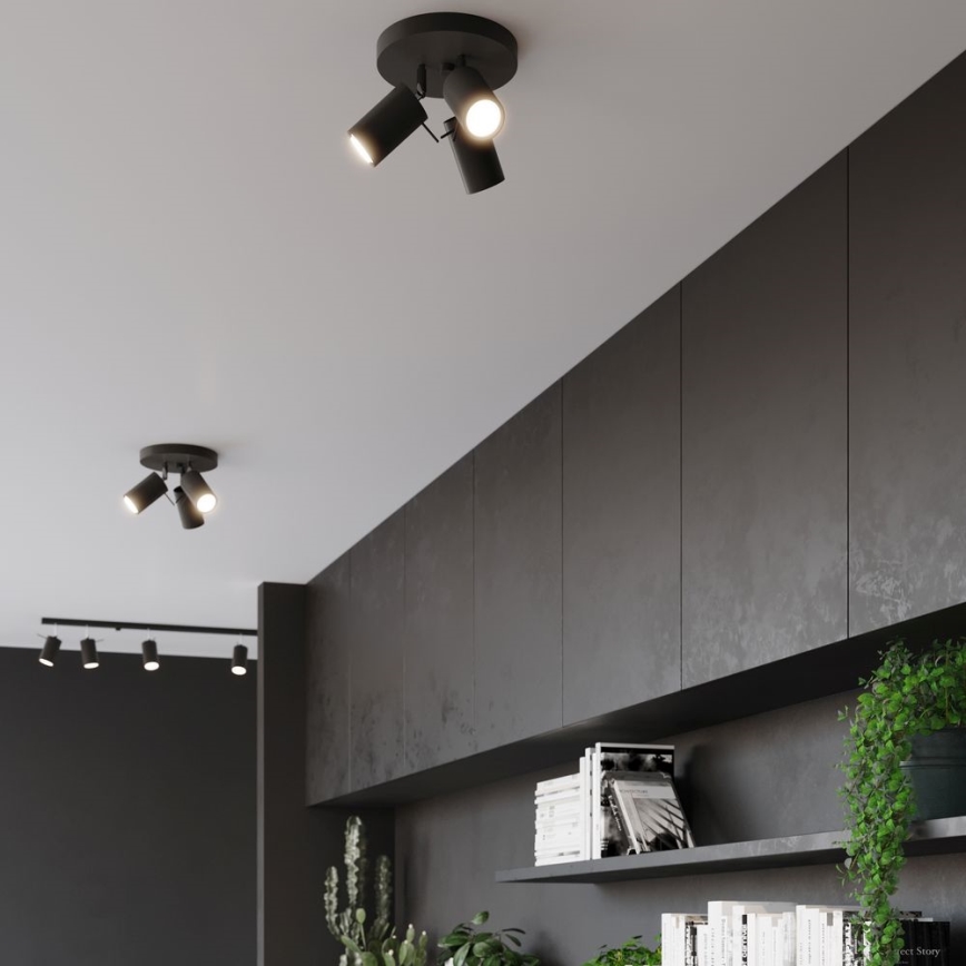 Спот RING 3xGU10/10W/230V черен