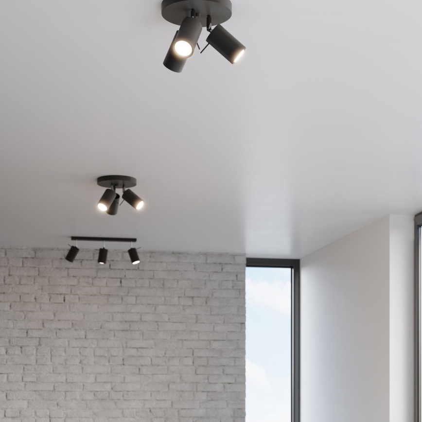 Спот RING 3xGU10/10W/230V черен