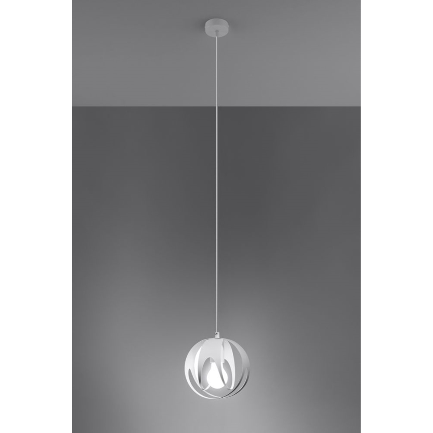 Висящ полилей TULOS 1xE27/60W/230V бял