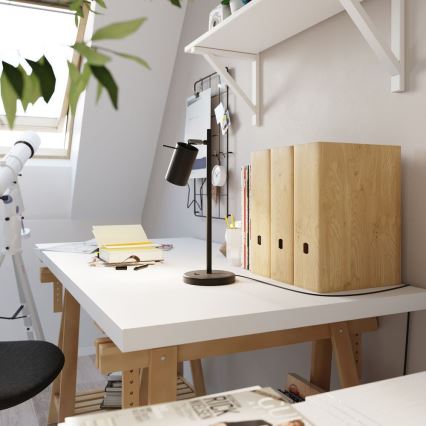 Настолна лампа RING 1xGU10/10W/230V черен