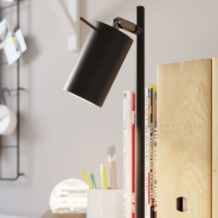 Настолна лампа RING 1xGU10/10W/230V черен