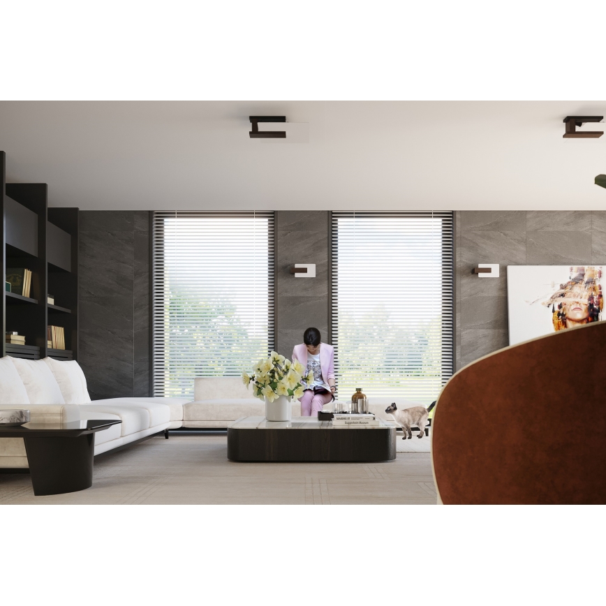 Плафон LAPPO 2xE27/15W/230V венге