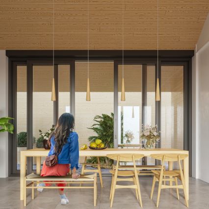 Полилей на кабел SULA 1xGU10/10W/230V pr. 8 cm бежов