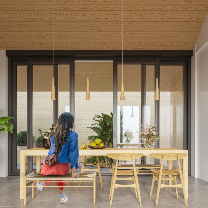 Полилей на кабел SULA 1xGU10/10W/230V pr. 8 cm бежов