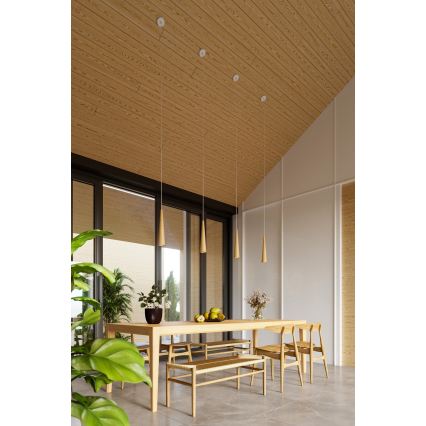 Полилей на кабел SULA 1xGU10/10W/230V pr. 8 cm бежов