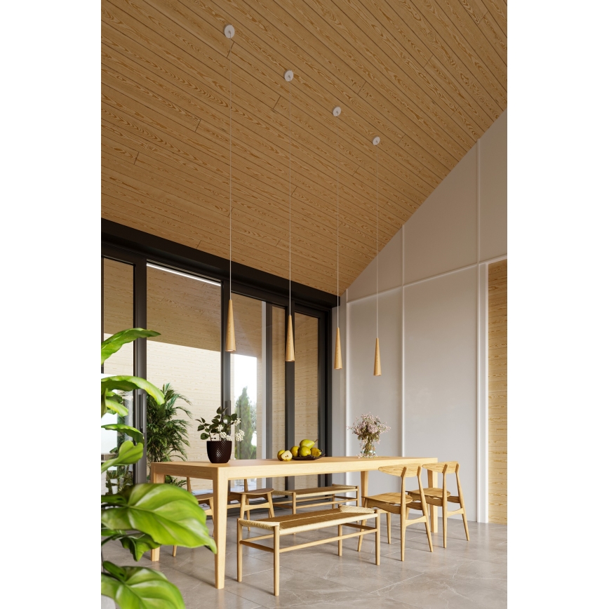 Полилей на кабел SULA 1xGU10/10W/230V pr. 8 cm бежов