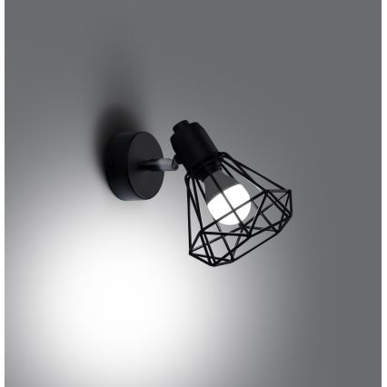 Стенен спот ARTEMIS 1xE14/40W/230V черен