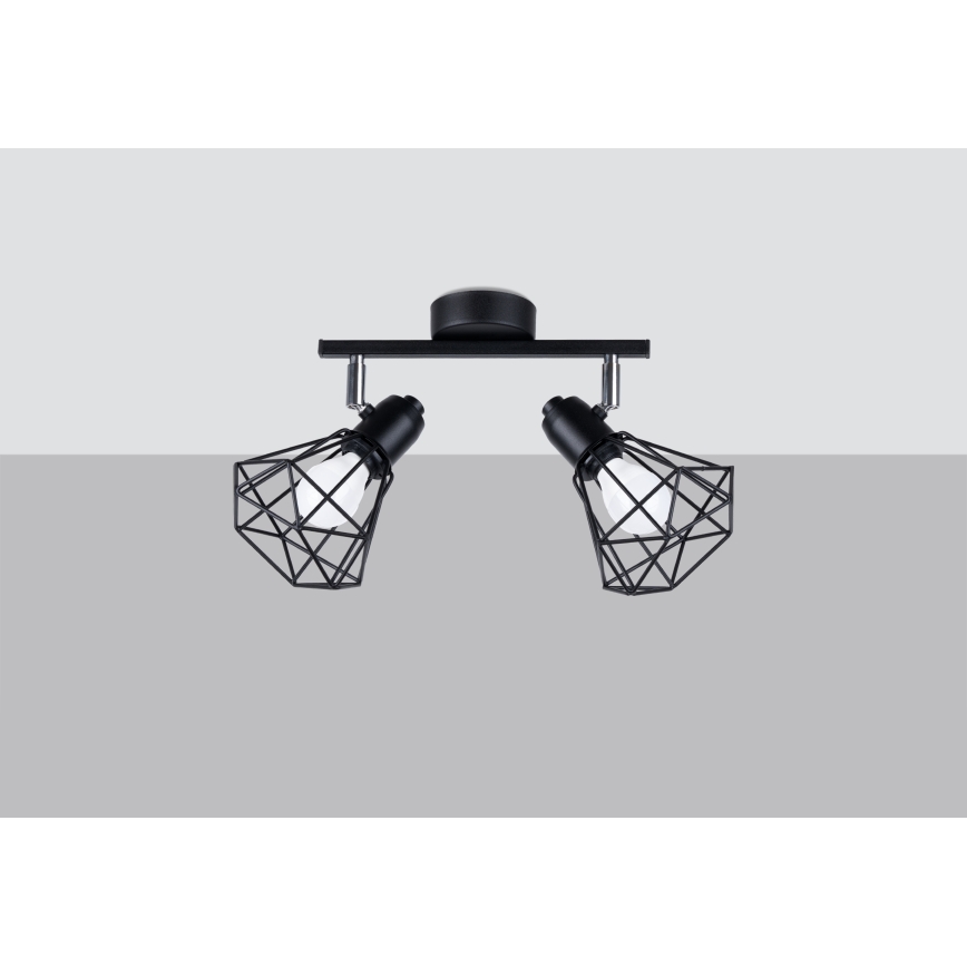Спот ARTEMIS 2xE14/40W/230V черен