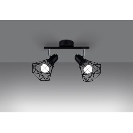 Спот ARTEMIS 2xE14/40W/230V черен
