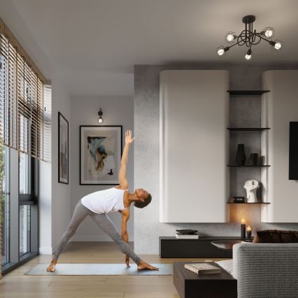 Аплик BELUCI 1xE14/40W/230V черен