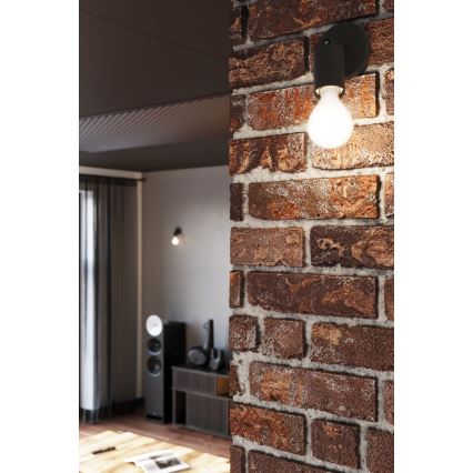 Стенен спот FORNES 1xE27/60W/230V черен