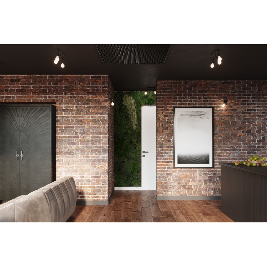 Стенен спот FORNES 1xE27/60W/230V черен