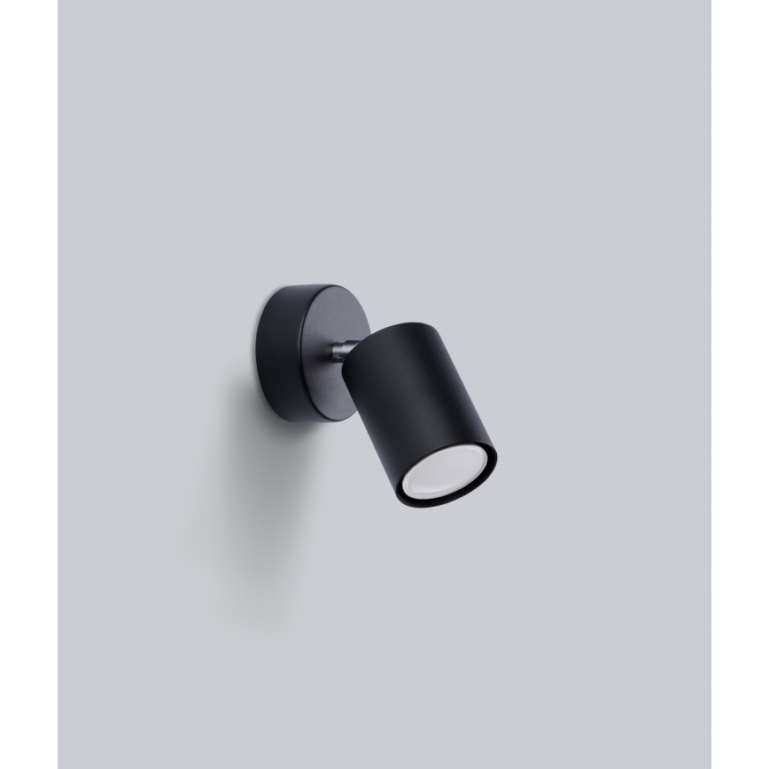 Стенен спот LEMMI 1xGU10/40W/230V черен
