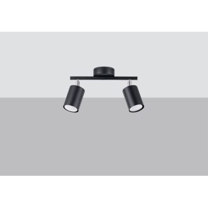 Спот LEMMI 2xGU10/40W/230V черен