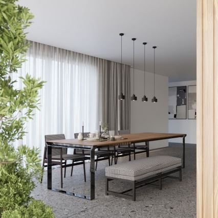 Пендел SAVAR 1xE27/60W/230V черен