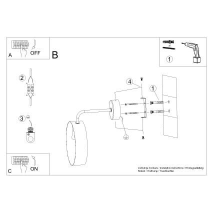 Аплик TITRAN 1xE27/60W/230V бял
