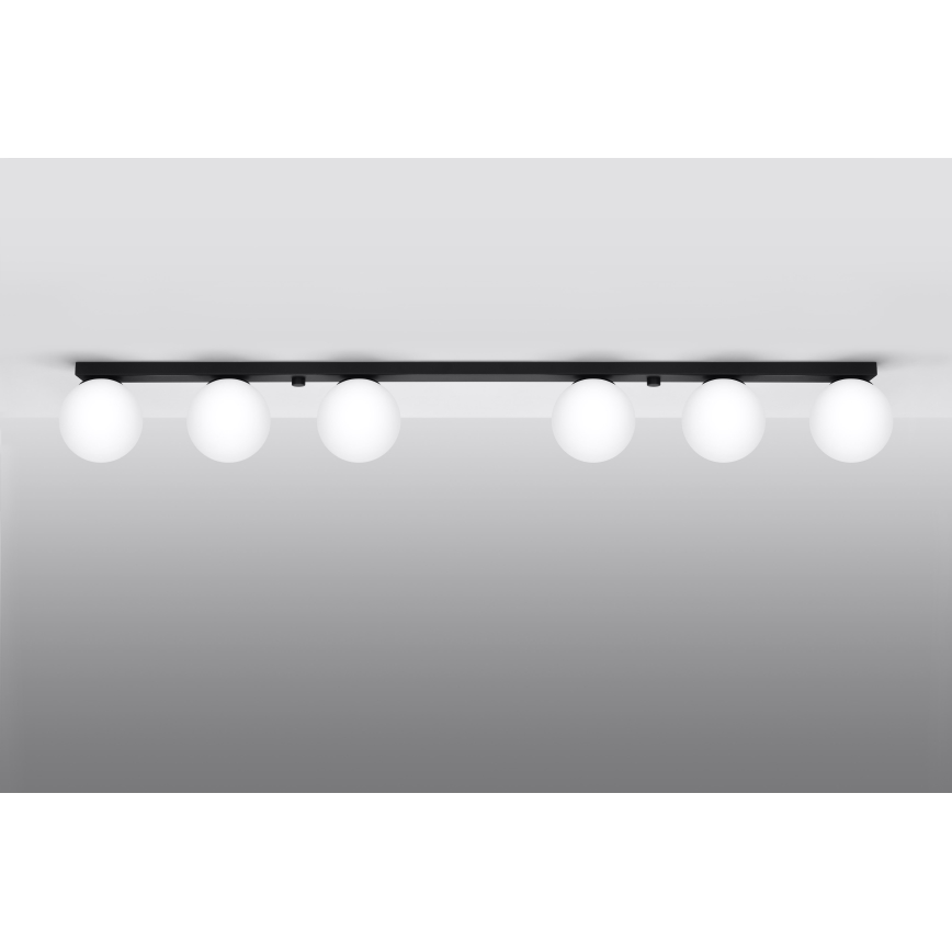 Плафониера YOLI 6xG9/12W/230V черен