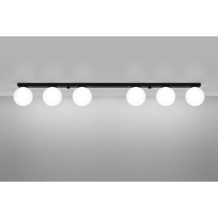 Плафониера YOLI 6xG9/12W/230V черен