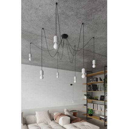 Пендел NESO 5xE27/15W/230V паяк бетон