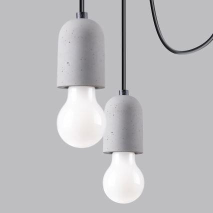 Пендел NESO 5xE27/15W/230V паяк бетон