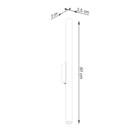 Аплик PASTELO 2xG9/8W/230V бял