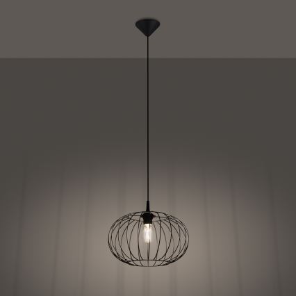 Пендел TSUNO 1xE27/15W/230V черен